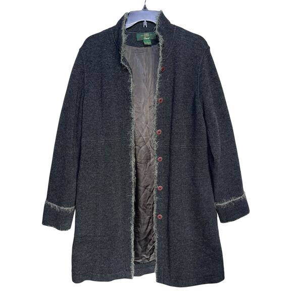 Orvis Wool Coat Knit Vintage Lined Jacket Lambswool - Picture 8 of 12